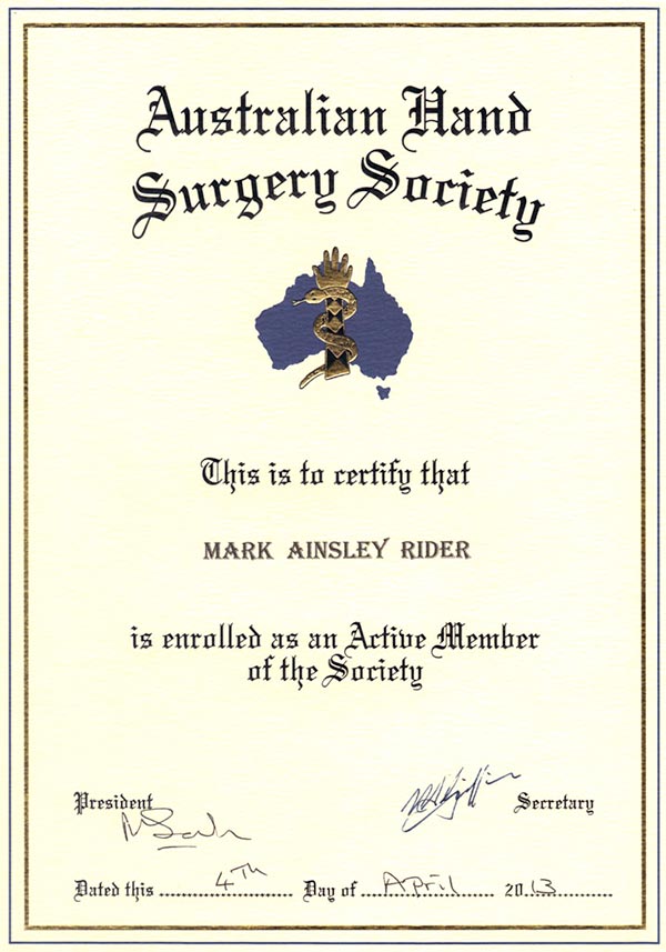 Australian Hand Surgery Society